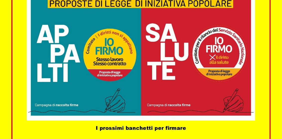 Weekend dei Diritti nel Sannio: SPI CGIL in piazza il 30 e 31 maggio per la raccolta firme su lavoro e salute Weekend dei Diritti nel Sannio: SPI CGIL in piazza il 30 e 31 maggio per la raccolta firme su lavoro e salute